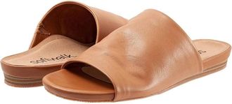 Softwalk Womens SoftWalk Camano Tan Leather Comfort Slide Sandals ZOGG2398