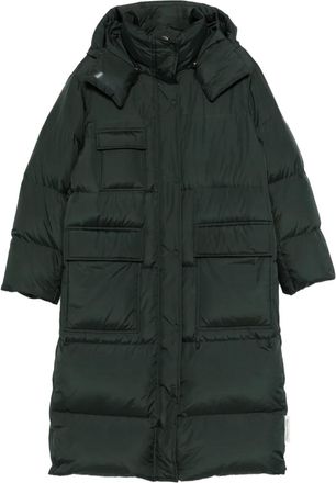 Marc O'Polo Oversized jas met capuchon en rits - Groen