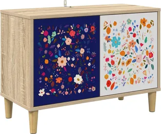 vidaXL Mueble De Tv Mainz 69 X 33 X 50 Cm Sonoma Madera De Ingenier&iacute;a Vidaxl