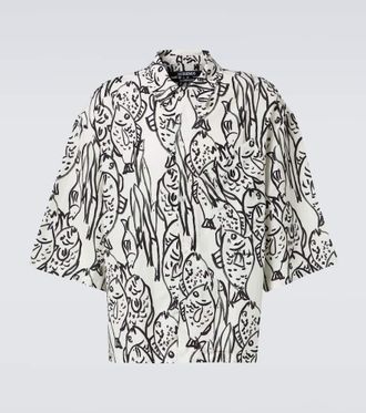 Jacquemus Aloe printed poplin shirt
