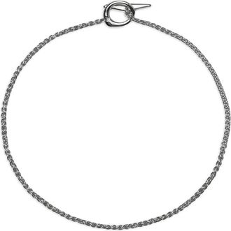 Tom Wood chain necklace - men - Recycled Sterling Silver/White Rhodium-Plated Recycled Sterling Silver - 19