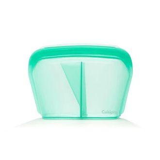 Cuisipro Pack-It Silicone Reusable Stand Up Storage Bag w/Divider, 1300ml/44 oz in Green at Nordstrom