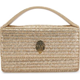 Kurt Geiger Extra Small Bond Genuine Calf Hair & Leather Top Handle Bag in Gold at Nordstrom Rack