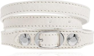 Balenciaga Bracelets, female, White, Size: ONE SIZE Leather Bracelet