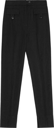 Ganni Twill Suiting Broek - Dames - Slim Fit Broeken - Zwart - XS - Broeken