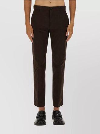 Burberry cotton slim-fit chino trousers