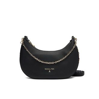 Patrizia Pepe Patrizia Pepe, Shoulder Bags, female, Black, Size: ONE SIZE Logo Lettering Crossbody Bag