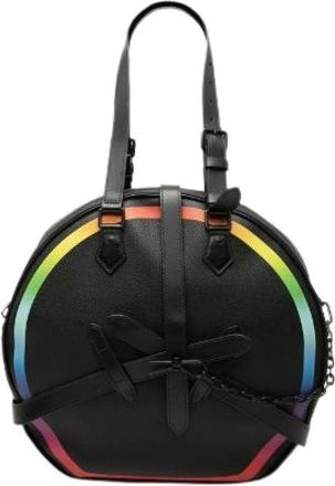 Louis Vuitton Pre-owned Taiga Rainbow Soft Hat Trunk 2way bag - Dames - Vintage Schoudertas - Zwart - ONE Size - Leer - Vintage
