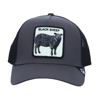 Goorin Brothers Accessoires, unisex, Grijs, ONE Size, Katoen, Trucker Cap Cappellino Animal Farm The Black Sheep