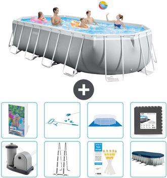 Intex Piscina Prism Frame Oval - 610x305x122 Cm - 9-piezas S565