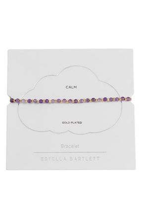 Estella Bartlett Amelia Beaded Bracelet in Lapis Lazuli at Nordstrom