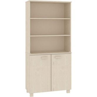 vidaXL Aparador Hamar Madera De Pino Maciza Marr&oacute;n Miel Vidaxl