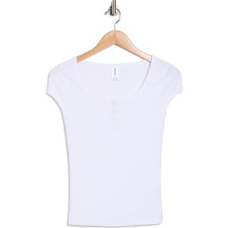 Abound Short Sleeve Henley T-Shirt in White at Nordstrom Rack, Size X-Large