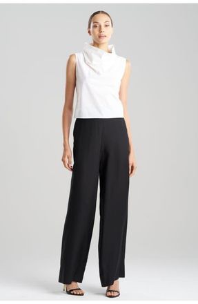 Natori Techno Poplin Crop Funnel Top in White at Nordstrom, Size X-Large