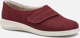 Hotter Womens Wrap Wide Fit Warmlined Slippers - Red - Size: 8