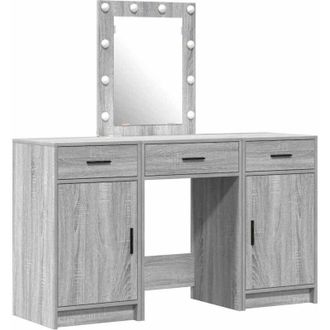 vidaXL Mesa De Tocador Gris 50 X 41 X 135 Cm Madera Contrachapada Vidaxl