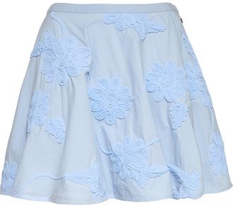 Rotate Berty Flower Textured Mini Skirt