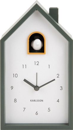 Karlsson Karlsson Modern Cuckoo Despertador Verde Dise&ntilde;o Pl&aacute;stico