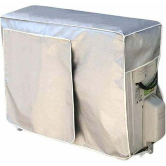 OEM Funda Para Aire Acondicionado Exterior, Impermeable Y A Prueba De Polvo (92 &times; 35 &times; 69 Cm), Superma, Color Plata, 1 Unidad