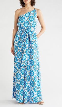 Tori Richard Flowrie Libby Jumpsuit in Harbor at Nordstrom Rack, Size 14
