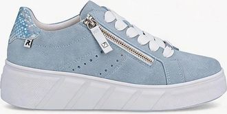 Rieker Womens Rieker CARLA Ladies Casual Trainers Blue - Size: 7.5
