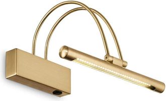 Ideal Lux Bow - Aplique Led Para Cuadro Peque&ntilde;o Oro Satinado - Ideal Lux