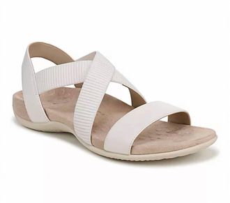 Vionic Womens Raina Slingback Sandals In Sea Salt Leather