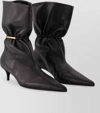 Balmain leather ankle boots