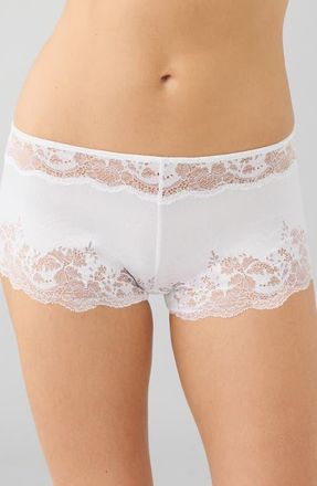 Wacoal Modern Affair Boyshorts in White at Nordstrom, Size X-Large