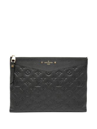 Louis Vuitton 2019 Monogram Empreinte Daily Pouch clutch bag - Black