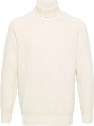 Ten c Turtleneck Truien - Heren - Coltruien - Wit - XL - Wol - Truien & Vesten