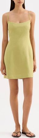 Nude Lucy Carmela Linen Mini Dress in Kiwi at Nordstrom, Size X-Small