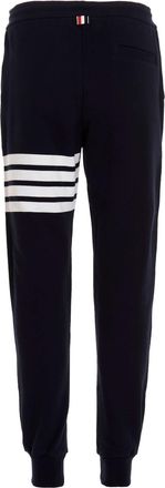 Thom Browne 4-Bar Stripe Cotton Joggers - Black