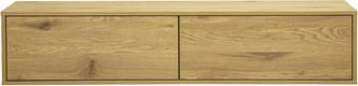 Miliboo Mueble Tv Mural Acabado Madera Clara Roble L140 Cm Flexo