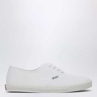 Prada White drill fabric sneakers