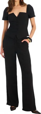 Allison New York Bernie Top In Black