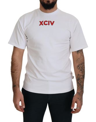GCDS Logo Print Cotton Short Sleeves Mens T-shirt