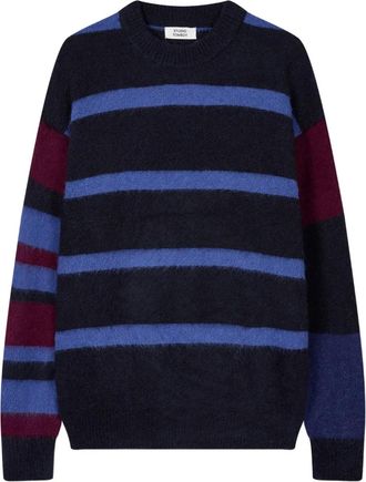 STUDIO TOMBOY fuzzy-texture sweater - Blue