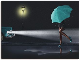 Artland Wandbild »Verregneter Tag 2« Frau 1 Stk. tlg. als Leinwandbild, Poster in verschied. Grössen