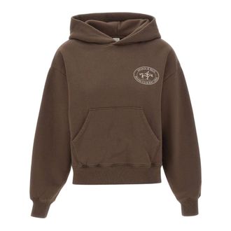 Sporty & Rich Sudadera Elaine Riding Club - Sweatshirts & Hoodies - Mujer - Marr&oacute;n - XS