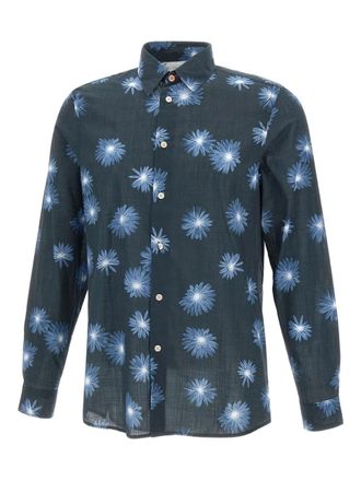 Paul Smith Camicia a fiori - Blu