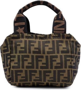 Fendi Pre-owned Fendi Mini Zucca Canvas Handbag Ladies JIQ50IACX32SOENA