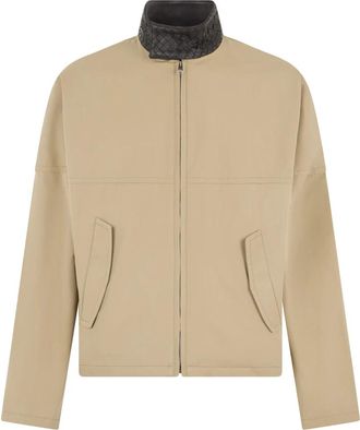 Bottega Veneta Licht Katoenen Jas - Heren - Zomerjassen - Beige - M - Katoen - Jassen