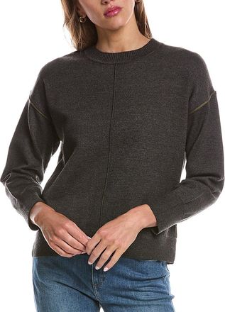 Theo & Spence Theo & Spence Contrast Seam Crewneck Sweater