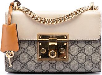 Gucci Pre-owned Gucci Small GG Supreme Padlock Crossbody Ladies MII88WTTQP82U4VV