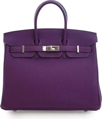 Herm&egrave;s 2018 Togo Birkin Retourne 25 handbag - Viola