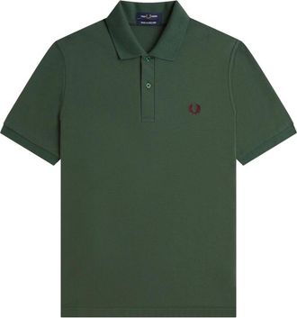 Fred Perry Hombre, Camisetas, Verde, Talla: XS