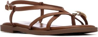 Xti Womens Strap Sandals In Camel