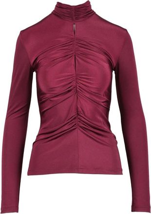 Nineminutes Long Sleeve Top - Dames - Longsleeves - Rood - XL - Polyester - Tops