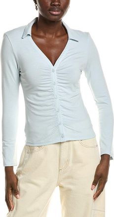 Rag & Bone Lucy Ruched Polo Shirt